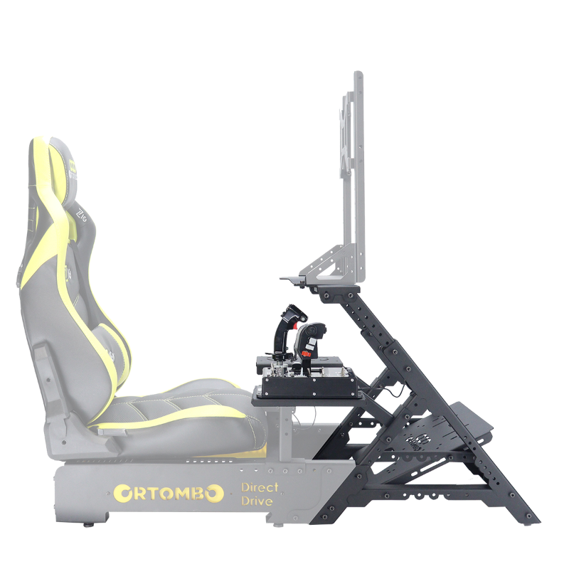 Orthombo DD1 Flight Pack – Steering Wheel Stand and Flight Simulator / Sim Racing Cockpit Wheel Stand