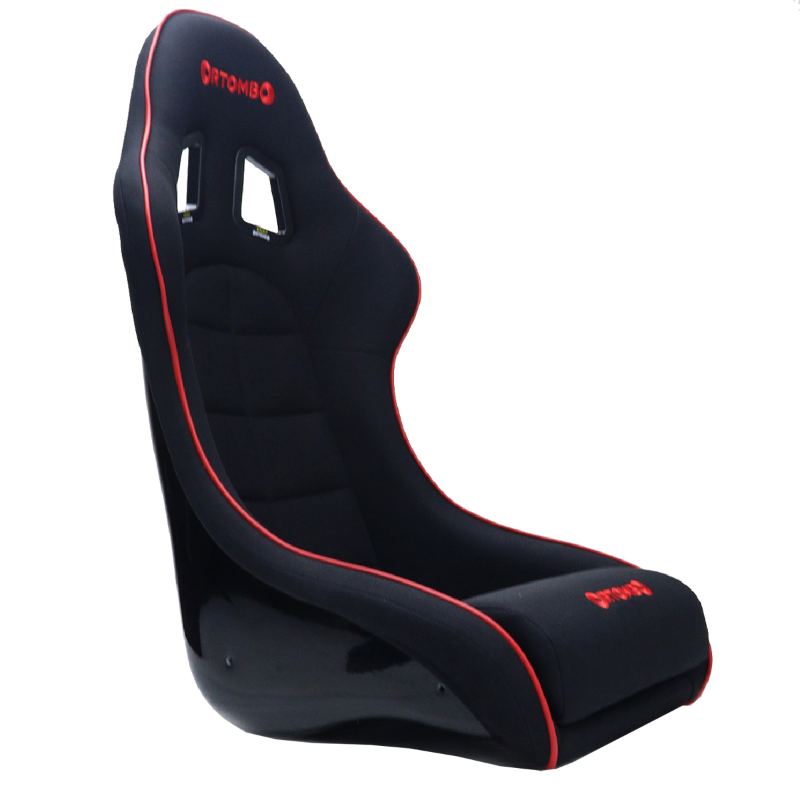 Orthombo GTI Seat / Fiberglass Racing Seat / Buckled Seat – Black