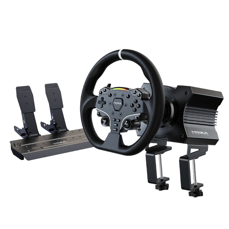 MOZA Racing DD R5 Direct Drive Racing Steering Wheel Set – 5 Nm Torque Bundle Set