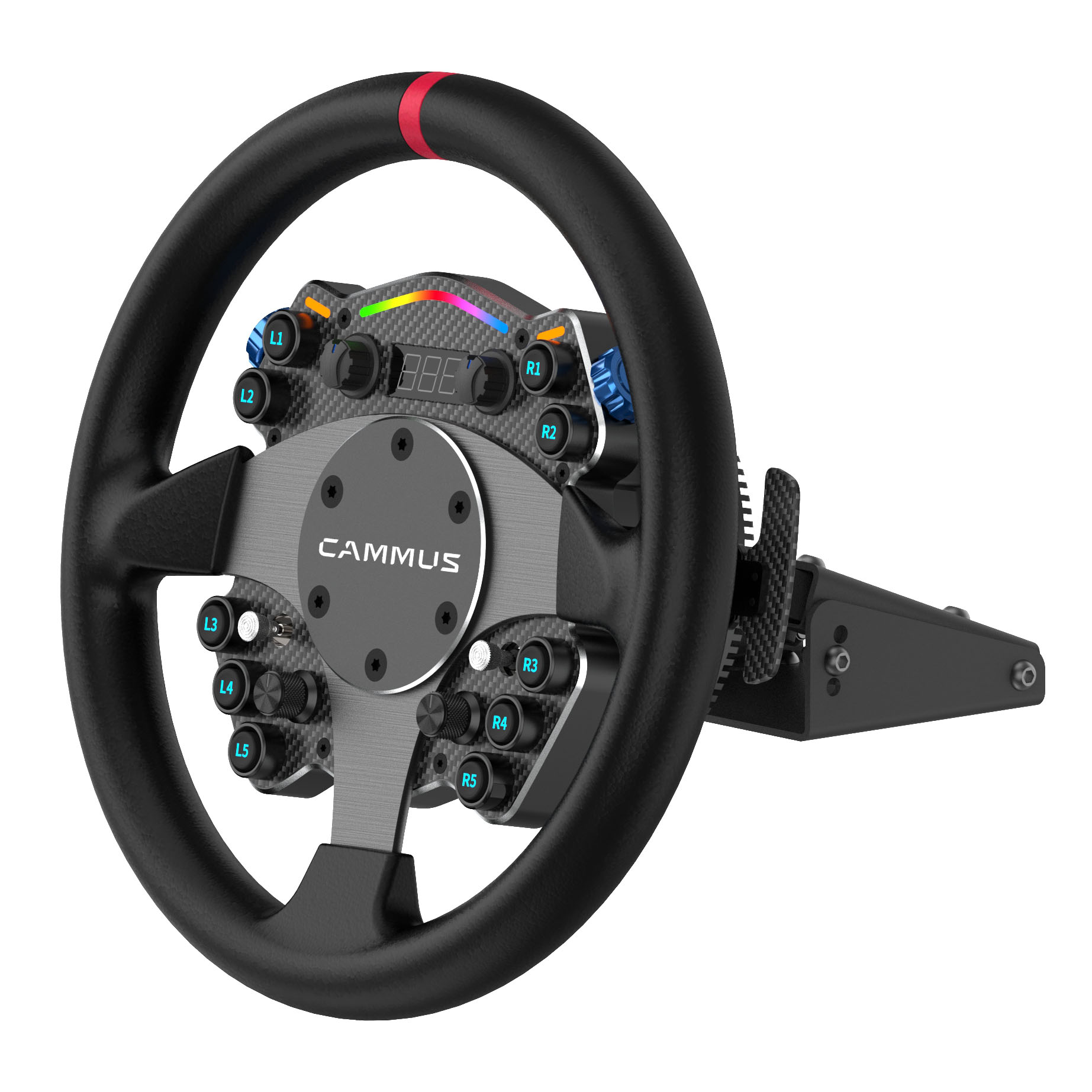 Orthombo GTR S Line 2 Gaming Room Package with Cammus C12 Steering Wheel Set