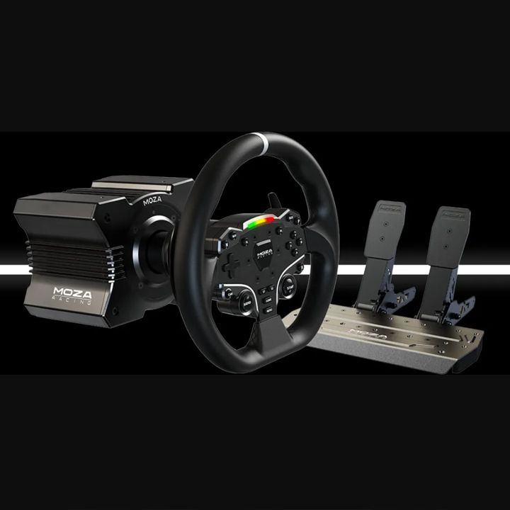 MOZA Racing DD R5 Direct Drive Racing Steering Wheel Set – 5 Nm Torque Bundle Set