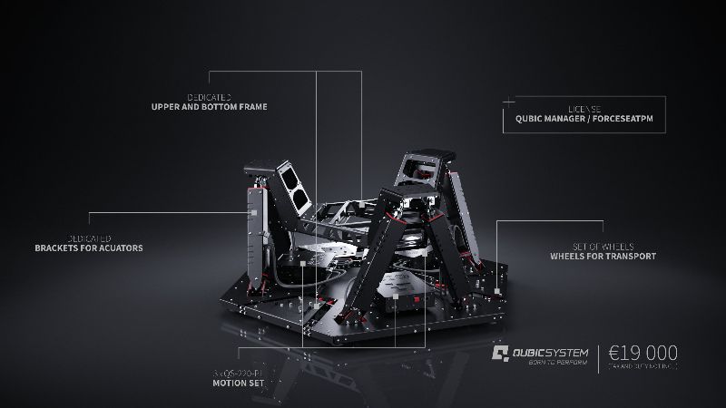 Qubic System QS-S25 Motion System – Moving Racing Simulator