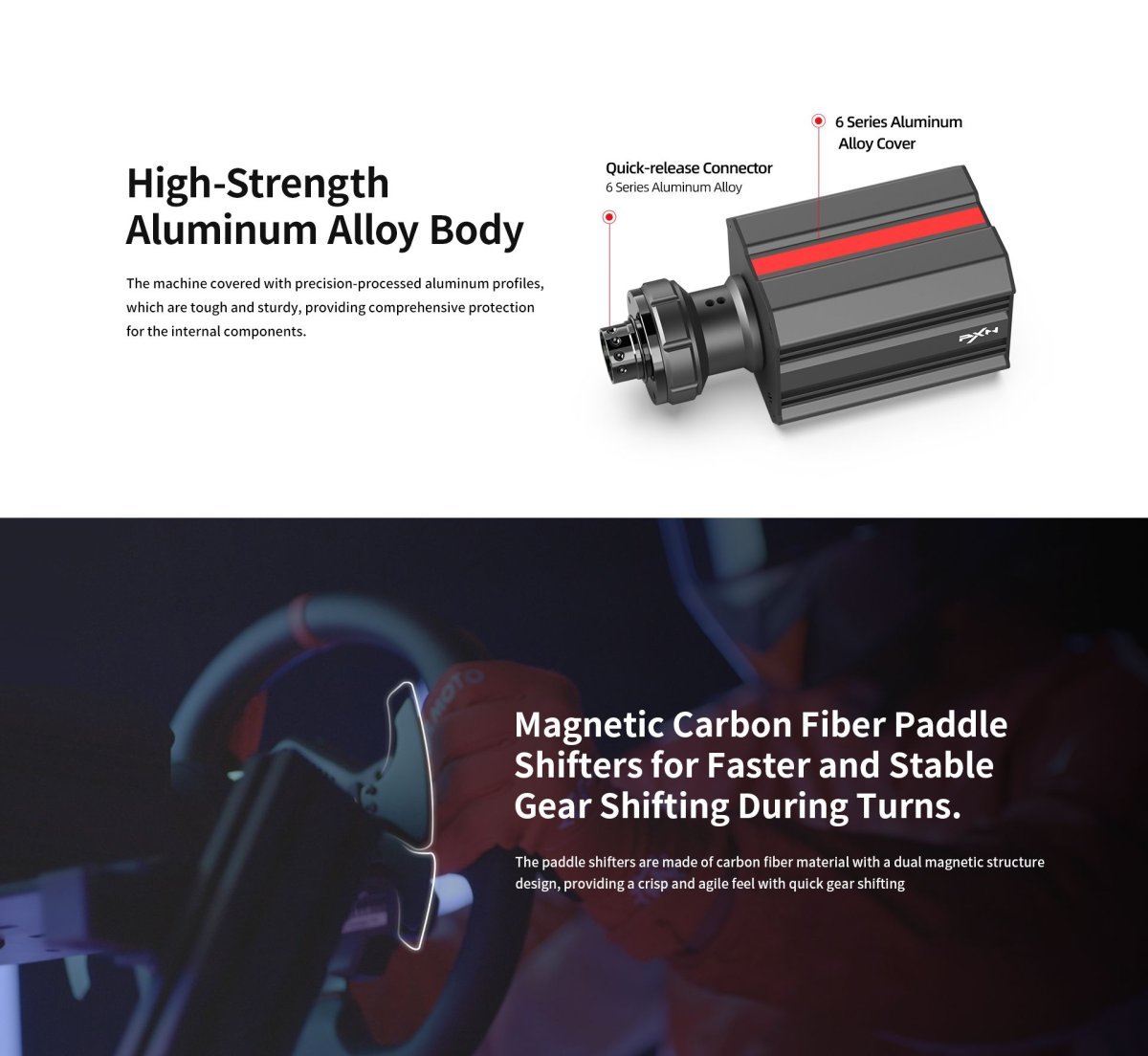 PXN V12 Lite 6 N·m Torque Direct Drive Servo Base