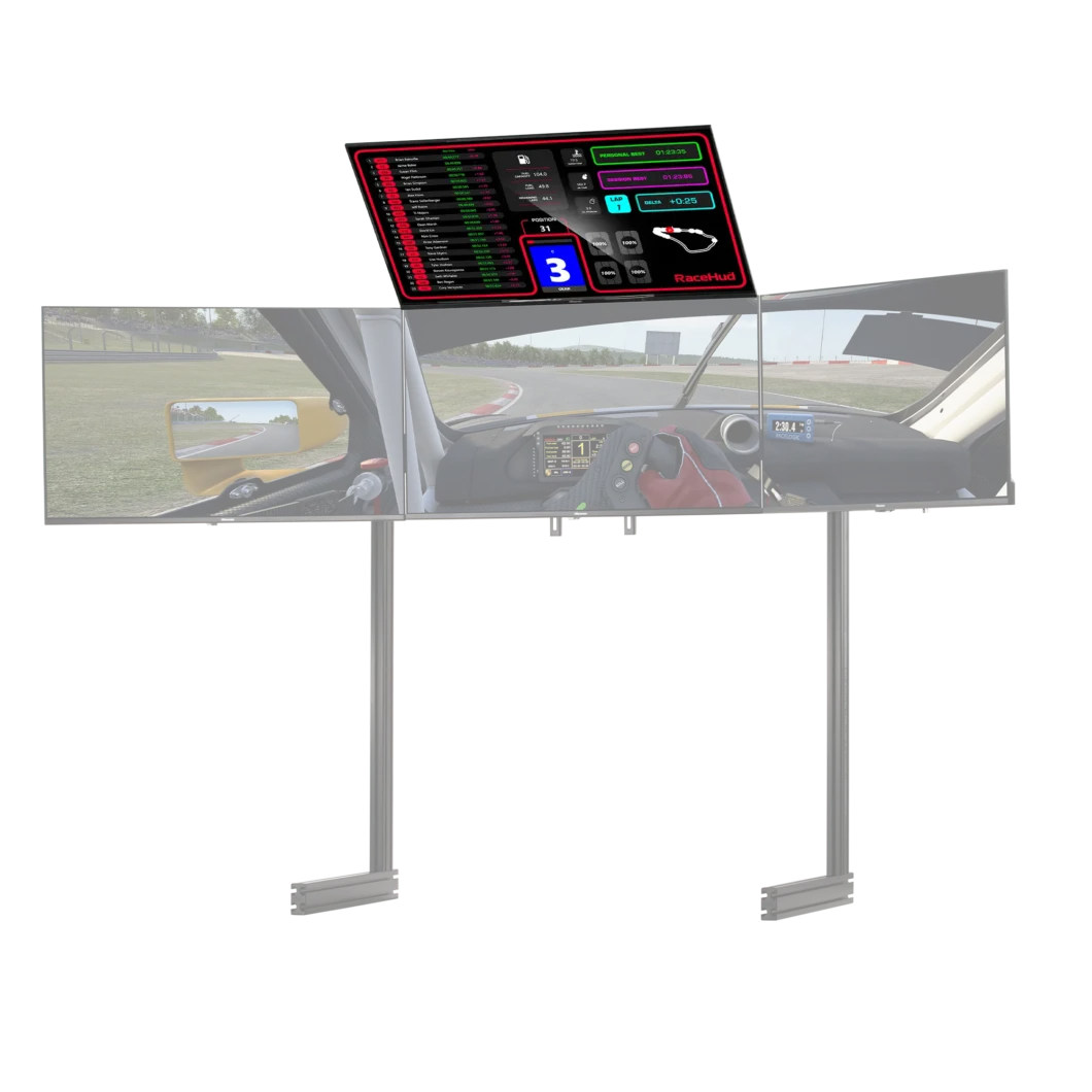 ELITE FREESTANDING OVERHEAD / QUAD MONITOR STAND ADD-ON BLACK EDITION