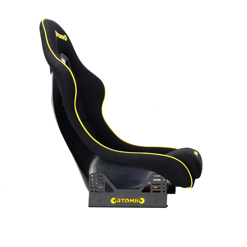 Orthombo GTI Seat / Fiberglass Racing Seat / Buckled Seat – Black