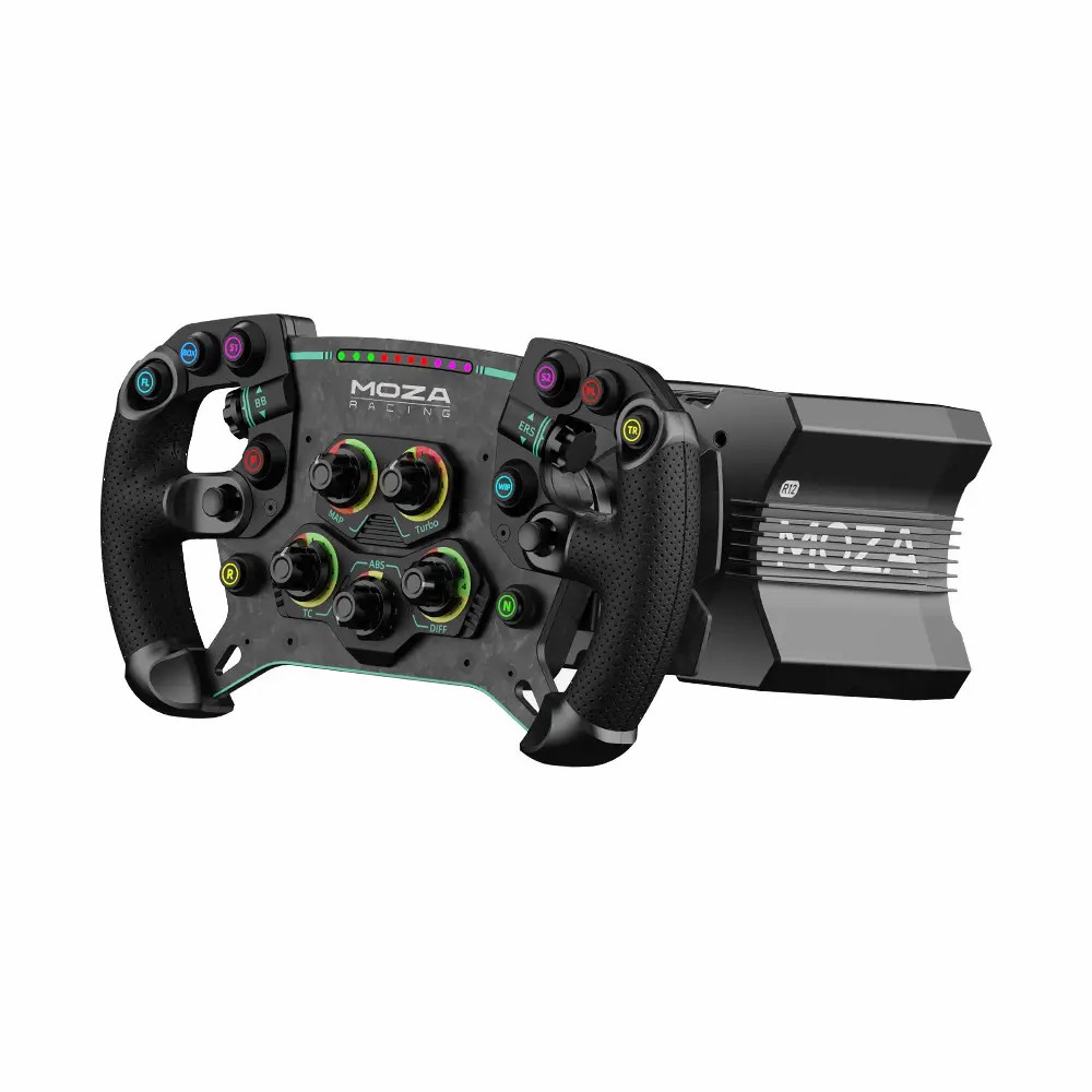 MOZA DD R12 Direct Drive Steering Wheel Set – 12 Nm Torque Motor